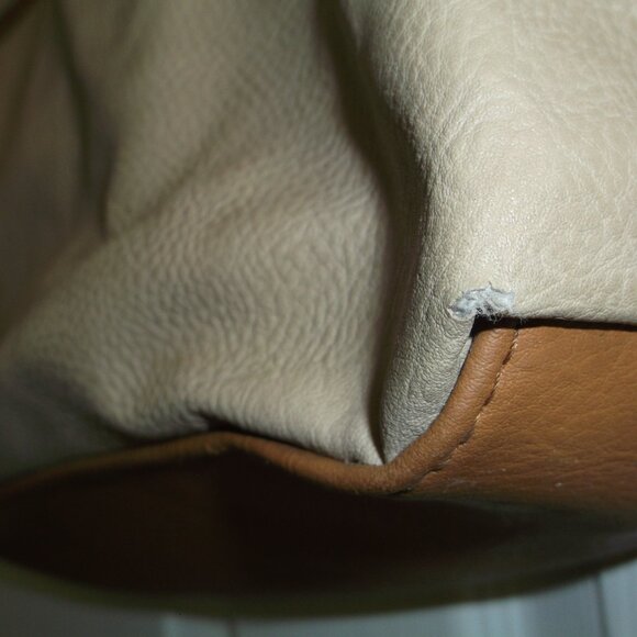 Multi Sac Shoulder Bag HANDBAG Tote PURSE Tan & Brown with Multiple Compartments - Picture 8 of 10